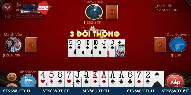 Các tập hợp bài có trong game tiến lên đổi thưởng